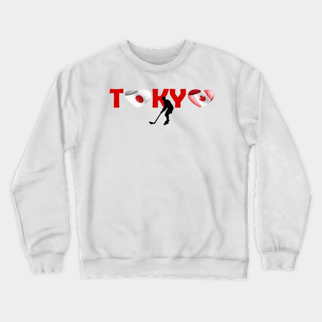 Hockey in Tokyo - team Canada (CA) Crewneck Sweatshirt by ArtDesignDE